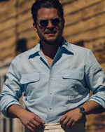 Old Money Double Pocket Linen Shirt