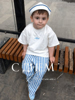 Cloud White Stripe Set
