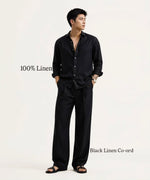 Men's Linen Top & Bottom Set