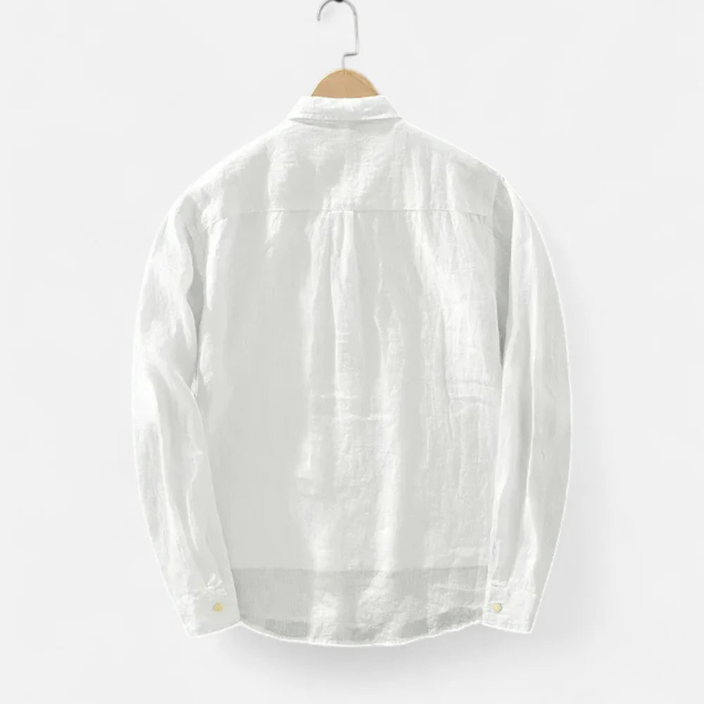 Linen Relaxed Stylish half-button Shirt