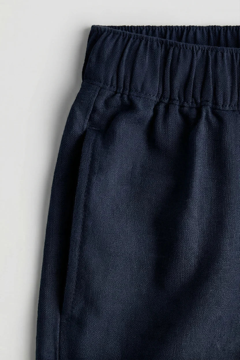 Linen Drawstring Unisex Shorts