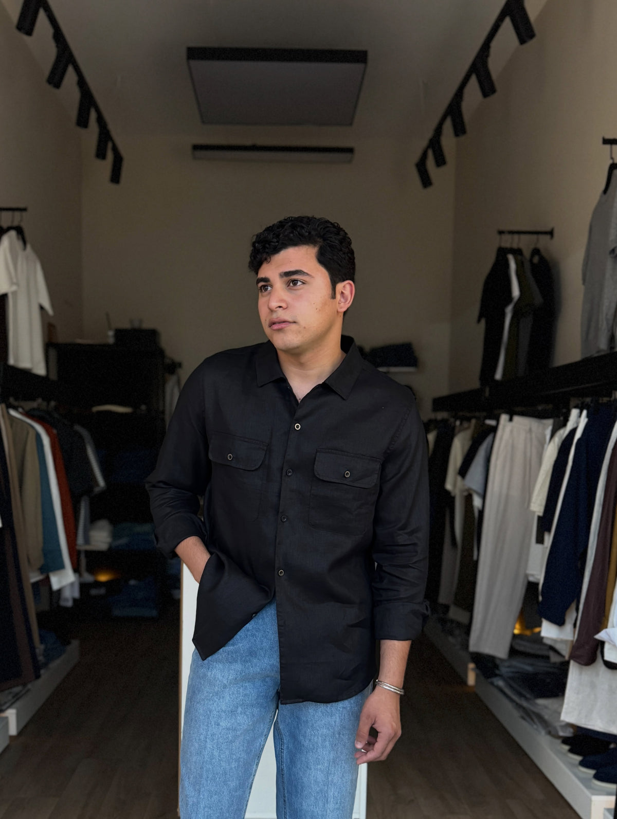 The Maverick Double Pocket Linen Shirt