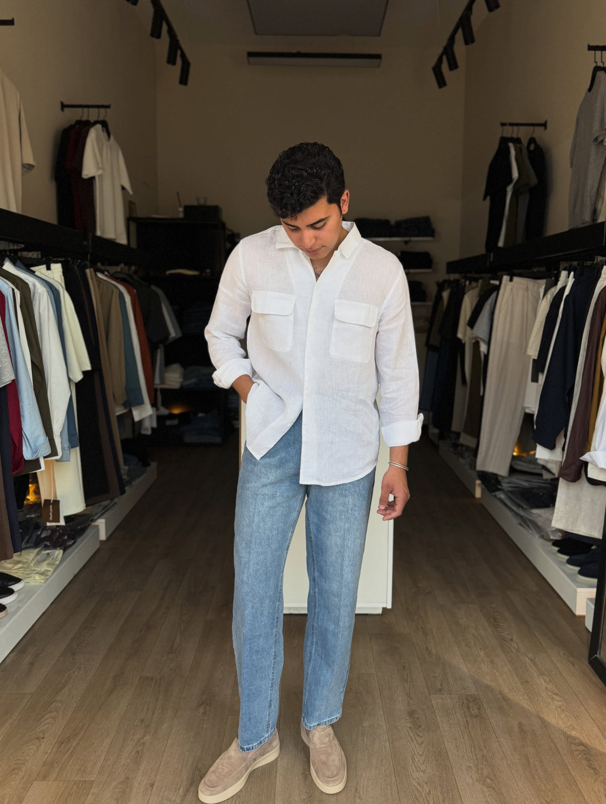 The Maverick Double Pocket Linen Shirt