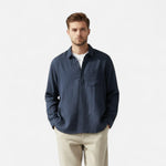 Linen Relaxed Stylish half-button Shirt