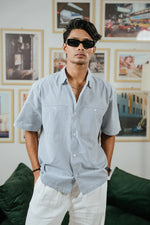 The Oversized Half Sleeve Linen Shirt