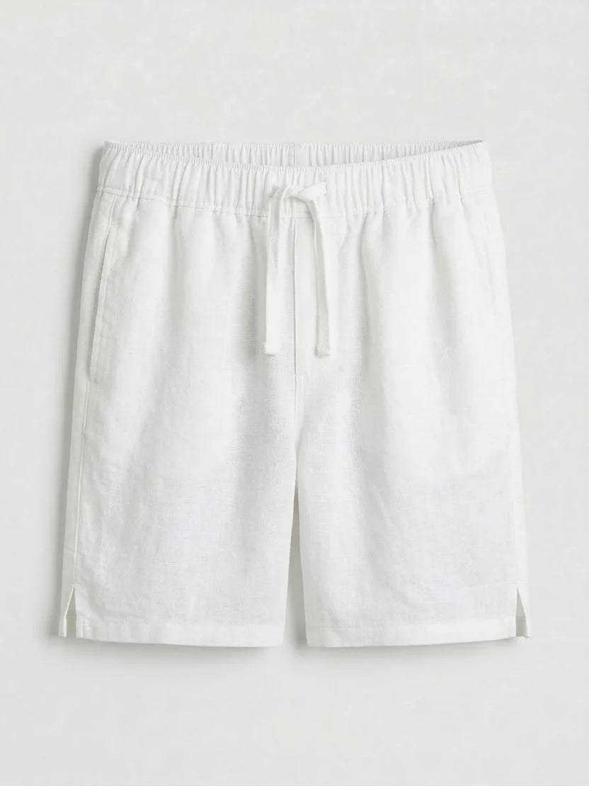 Linen Drawstring Unisex Shorts