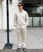 Men's Linen Top & Bottom Set
