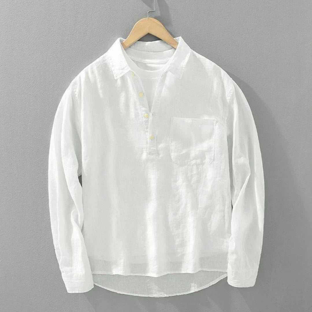 Linen Relaxed Fit Kurta Shirt