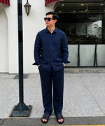 Men's Linen Top & Bottom Set