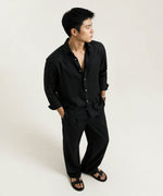 Men's Linen Top & Bottom Set