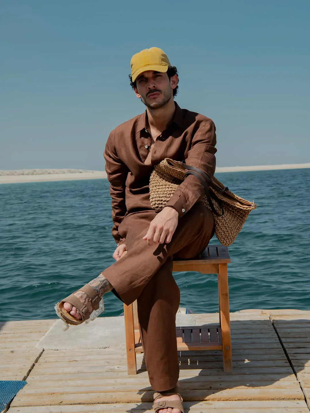 The Brown Linen Pair