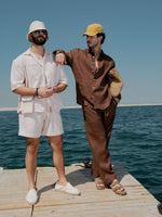 The Monaco Linen Set Brown