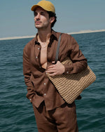 The Brown Linen Pair