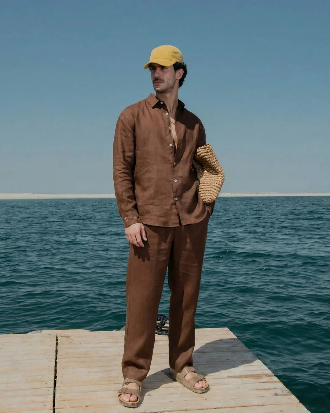 The Brown Linen Pair