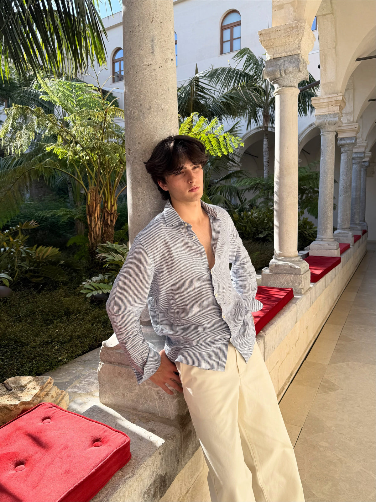 Coastal Stripe Linen Shirt