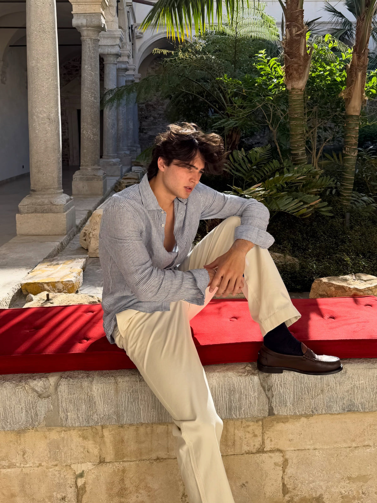 Coastal Stripe Linen Shirt