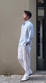 Richmond Signature Linen Set Sky & White