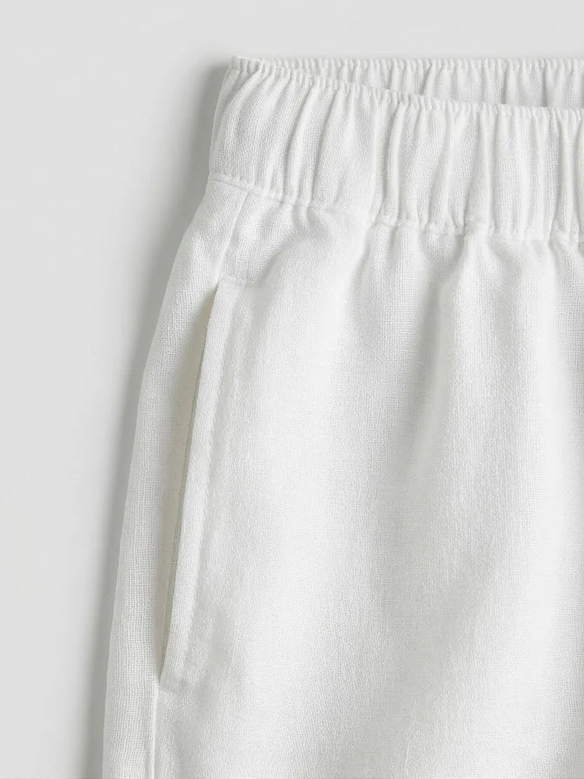 Linen Drawstring Unisex Shorts
