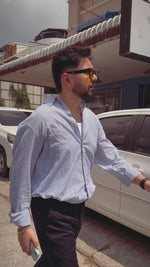 Coastal Stripe Linen Shirt