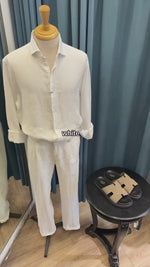 The Premium Edition Linen Pair - Brick & White